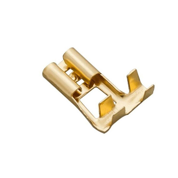 سر سیم پرچمی مادگی برنجی سایز 6.3 مخصوص کولر، بسته 50 عددی کد 2018